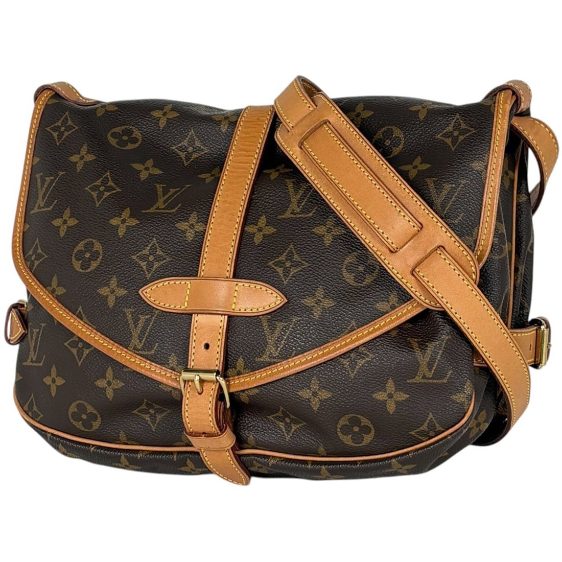 Louis Vuitton Saumur 30 Crossbody Shoulder Bag, Monogram Brown, M42256, Women's: --- Catalog ---Category: SizeSize (HxWxD): 21cm x 30cm x 11cm / 8.26'' x 11.81'' x 4.33''Category: DesignType: Shoulder bagColor: BrownGender: WomenMaterial: Monogram Category: GeneralBrand: Louis Vui