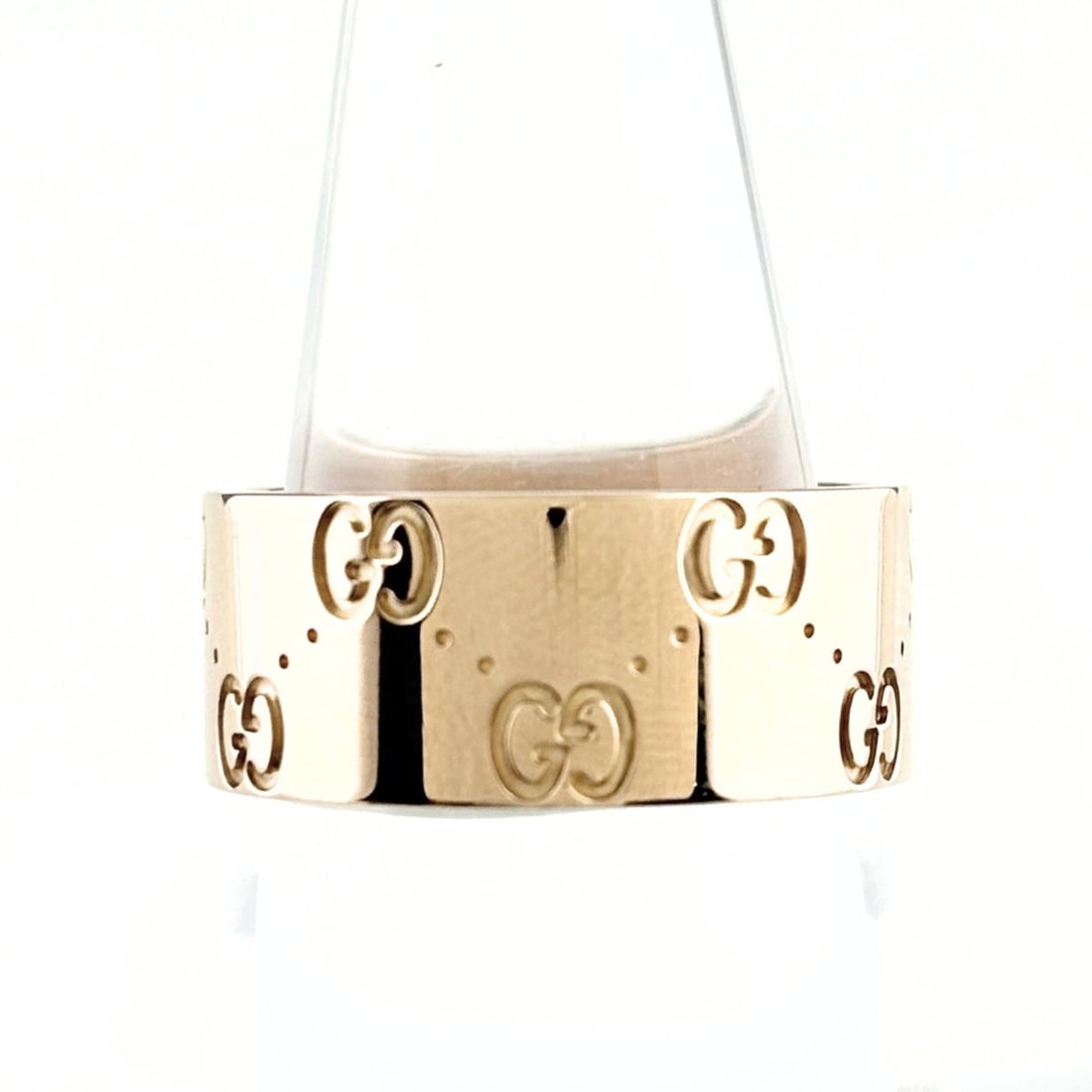 Gucci Icon Ring PG Pink Gold 750 Men's: --- Catalog ---Category: SizeWeight: 10g / 0.35oz.JP Size: 19US Size: 9.5Category: DesignType: Band ringGender: MenMaterial: Pink gold (18K)Category: GeneralLine: IconBrand: Gucci--- Item List ---Sect