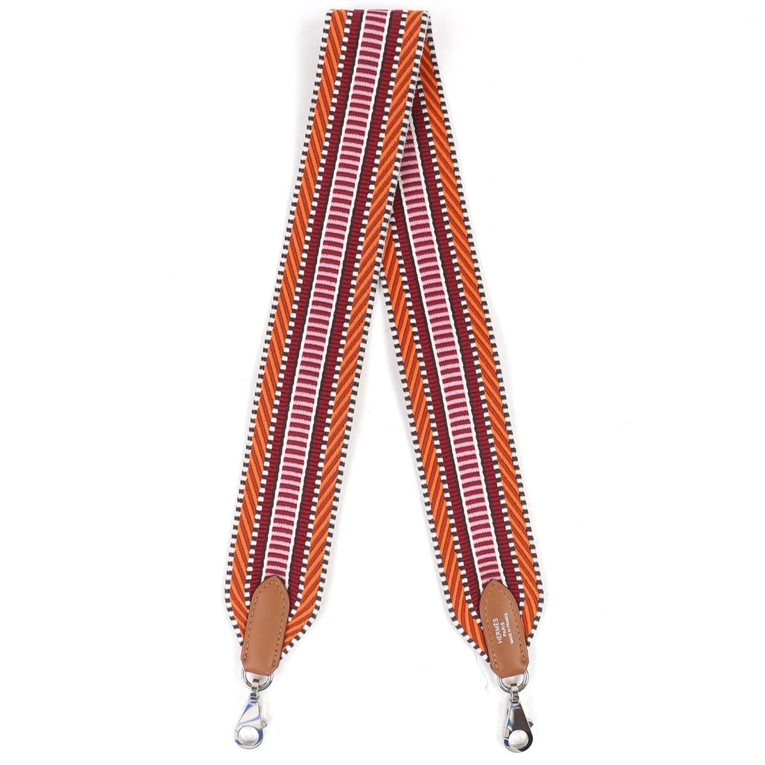 HERMES Bandoulière Sangle Caval Shoulder Strap, Toile H Veau Swift, Orange Mini, Mini An, Gold: --- Catalog ---Category: SizeSize (HxWxD): 77.5cm x 5cm / 30.51'' x 1.96''Category: DesignType: StrapColor: Gold, OrangeGender: WomenMaterial: Swift leather, Toile HCategory: GeneralBrand: HermesCount