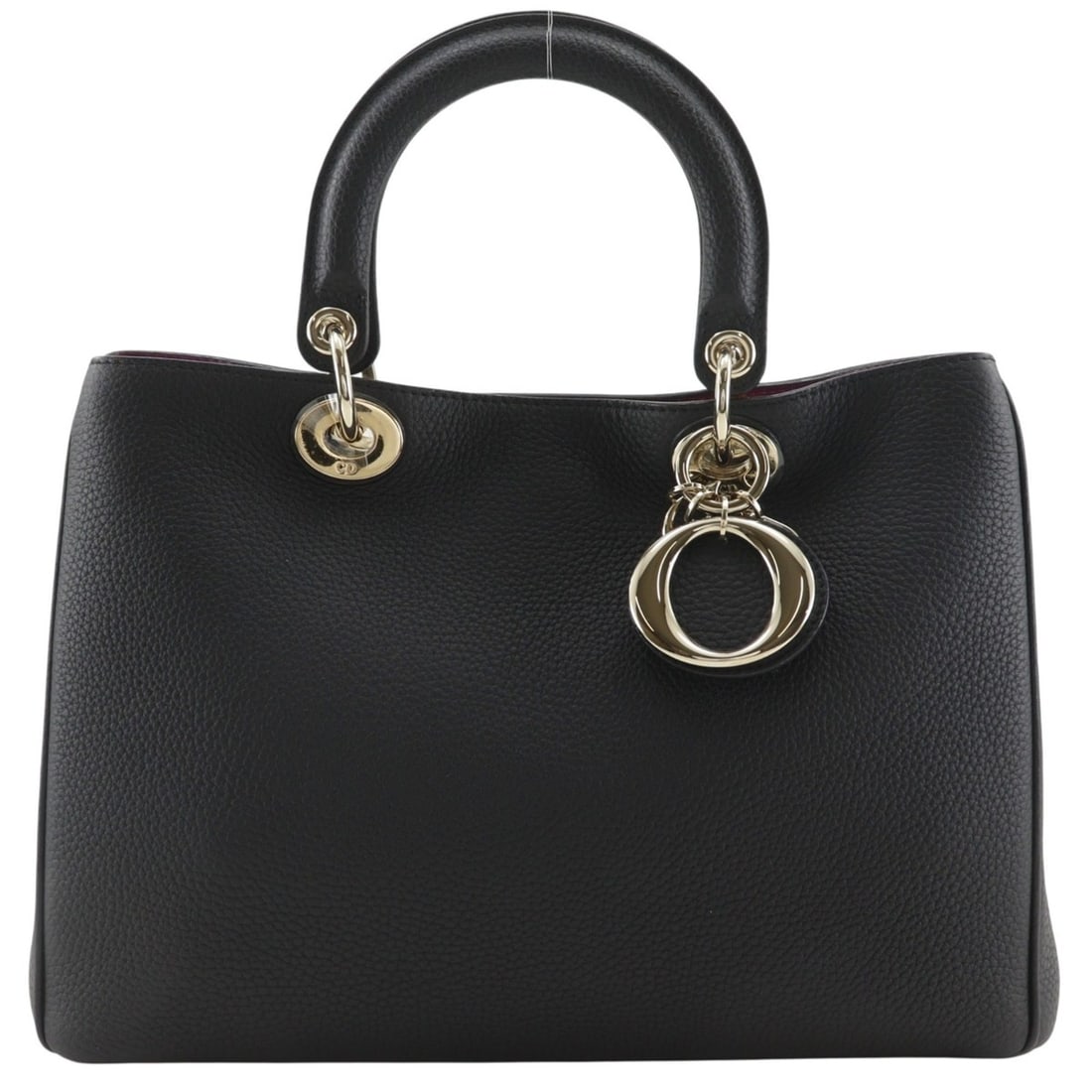 Christian Dior Dior Diorissimo Handbag/Shoulder Bag, 2-Way Style, Calfskin, Black, A5 Size, Women's: --- Catalog ---Category: SizeSize (HxWxD): 23cm x 32cm x 11cm / 9.05'' x 12.59'' x 4.33''Category: DesignType: Handbag, PouchColor: BlackGender: WomenMaterial: Leather Leather/Fur Type: CalfskinCatego