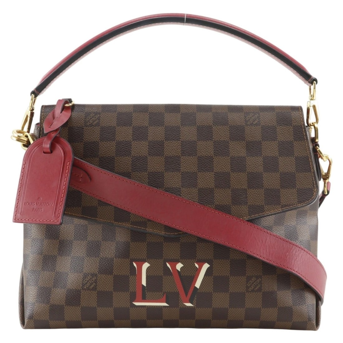 Louis Vuitton Bobourg Shoulder Bag N40176 Damier Canvas Scarlet 2019 Brown DR2119 2-way A5 Women's: --- Catalog ---Category: SizeSize (HxWxD): 23cm x 30cm x 12.5cm / 9.05'' x 11.81'' x 4.92''Category: DesignType: Shoulder bagColor: Brown, SacrletGender: WomenMaterial: Damier Canvas Category: General