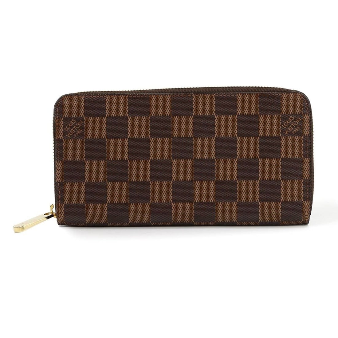 Louis Vuitton Damier Zippy Wallet Round Long Ebene N60015: --- Catalog ---Category: SizeSize (HxWxD): 10.5cm x 19.5cm x 2cm / 4.13'' x 7.67'' x 0.78''Category: DesignType: Long wallet (bi-fold)Color: Damier Canvas, EbeneGender: Women,MenMaterial: Damier Canva