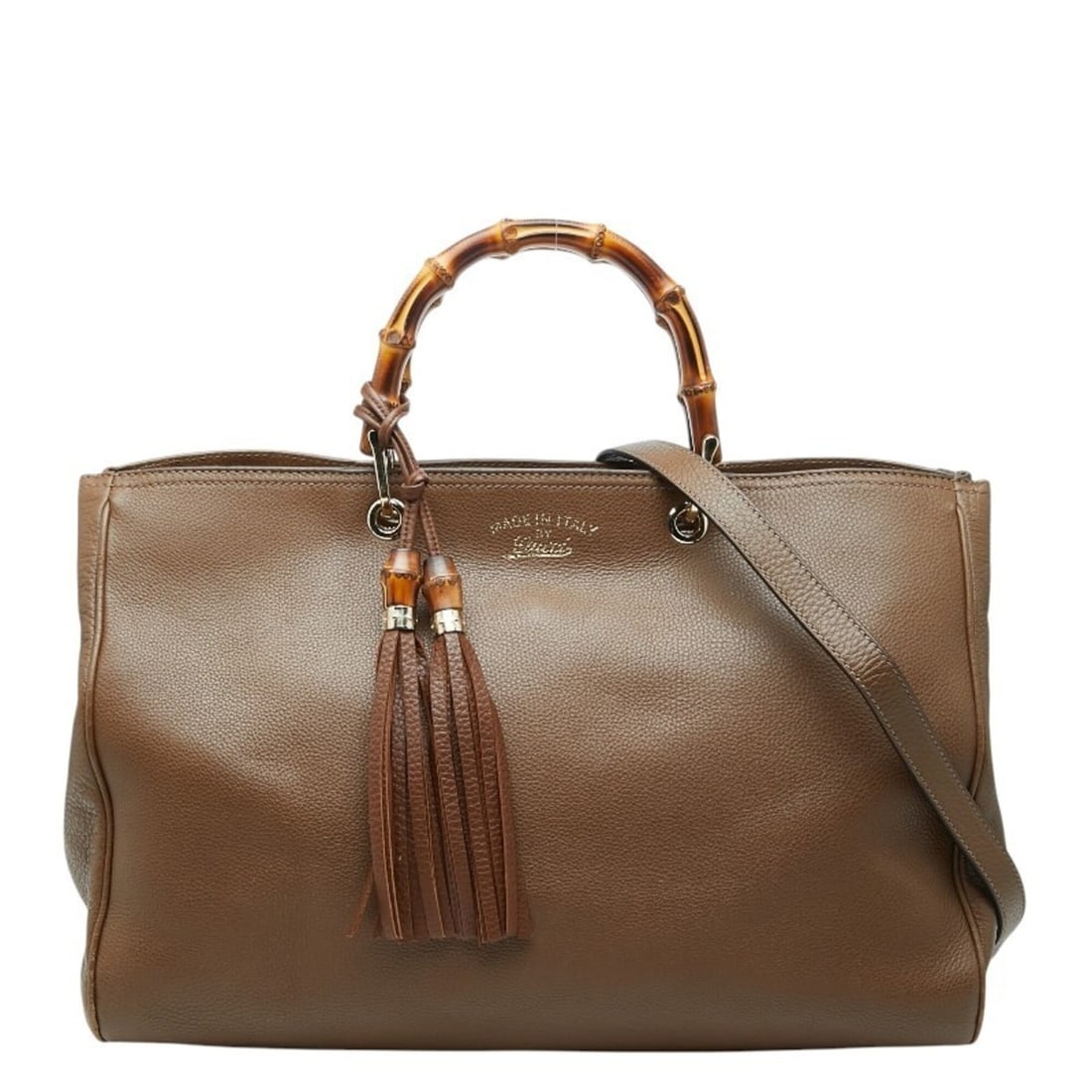 Gucci Bamboo Tassel Handbag Shoulder Bag 2WAY 323658 Brown Leather Women's GUCCI: --- Catalog ---Category: SizeSize (HxWxD): 28cm x 40cm x 17cm / 11.02'' x 15.74'' x 6.69''Category: DesignType: Handbag, Shoulder bagColor: BrownGender: WomenMaterial: Leather Category: GeneralBrand: