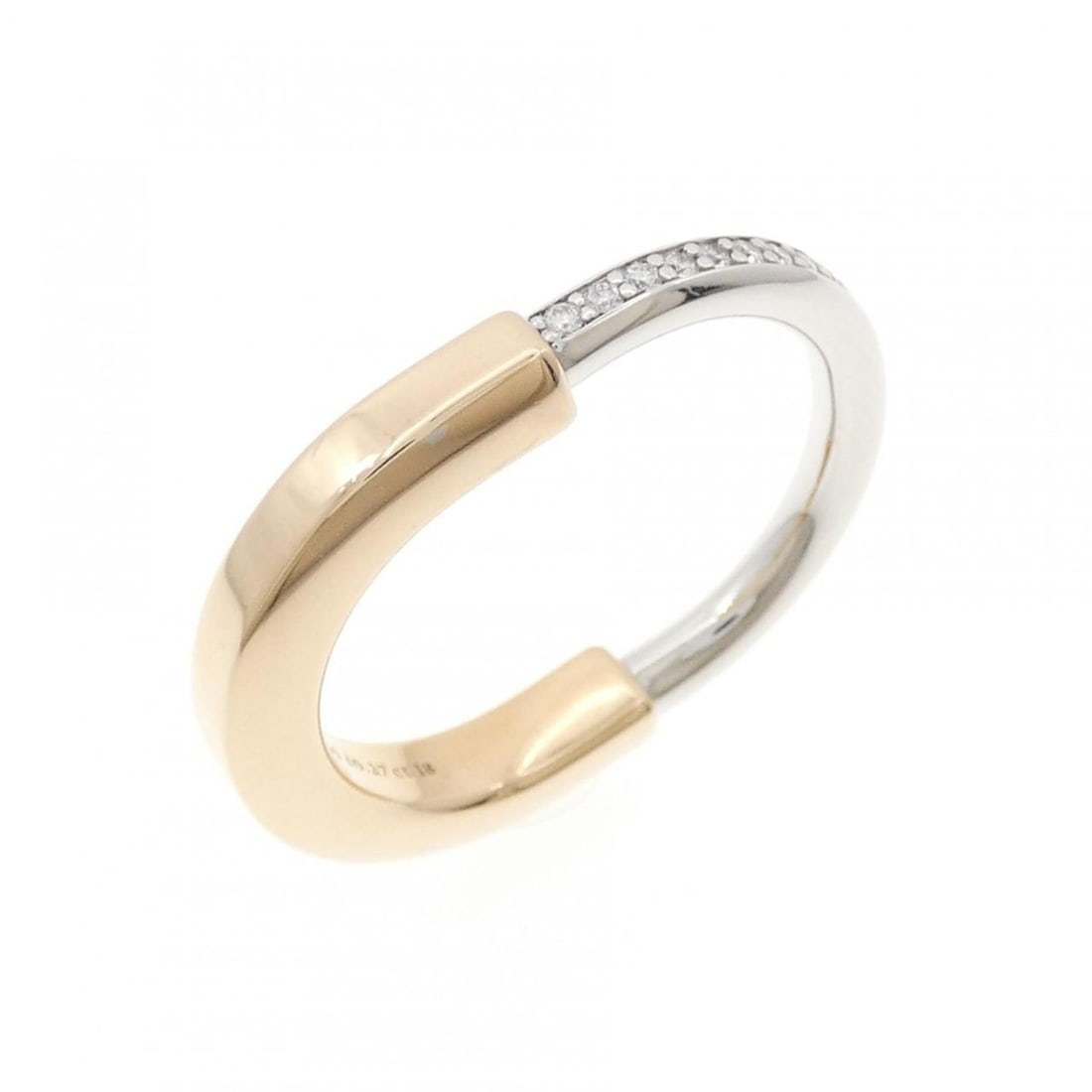 Tiffany & Co. Rock Ring 0.27 CT: --- Catalog ---Category: SizeWidth: 4.4mm / 0.17''Weight: 12.9g / 0.45oz.JP Size: 23US Size: 11Category: DesignType: Band ringStone: DiamondGender: MenMaterial: Pink gold (18K), White gold (18K)Weight