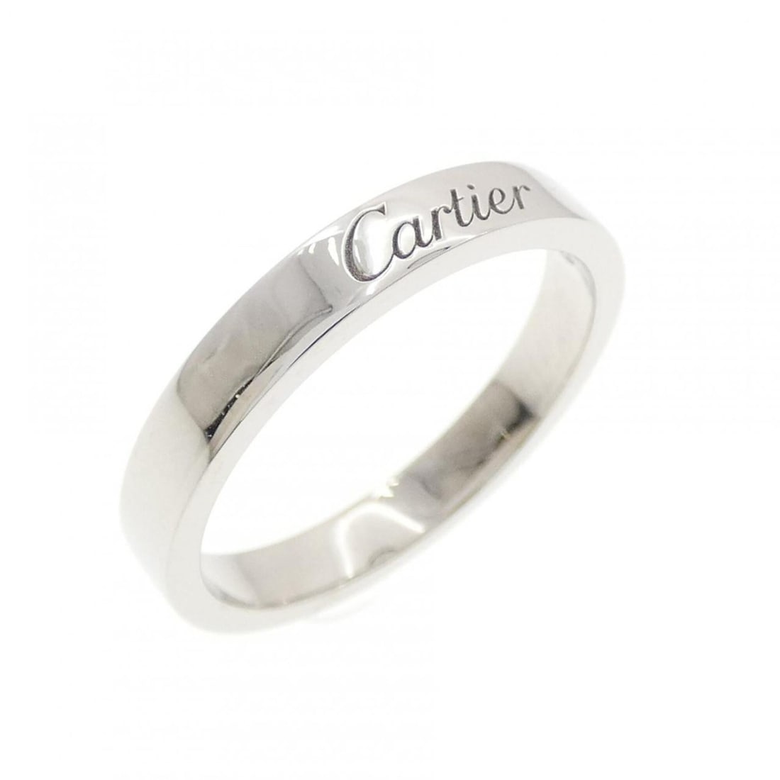 Cartier Engraved Ring: --- Catalog ---Category: SizeWidth: 2.9mm / 0.11''Weight: 4.9g / 0.17oz.JP Size: 12US Size: 6.5Category: DesignType: Band ringGender: WomenMaterial: Platinum 950Category: GeneralBrand: Cartier--- Item