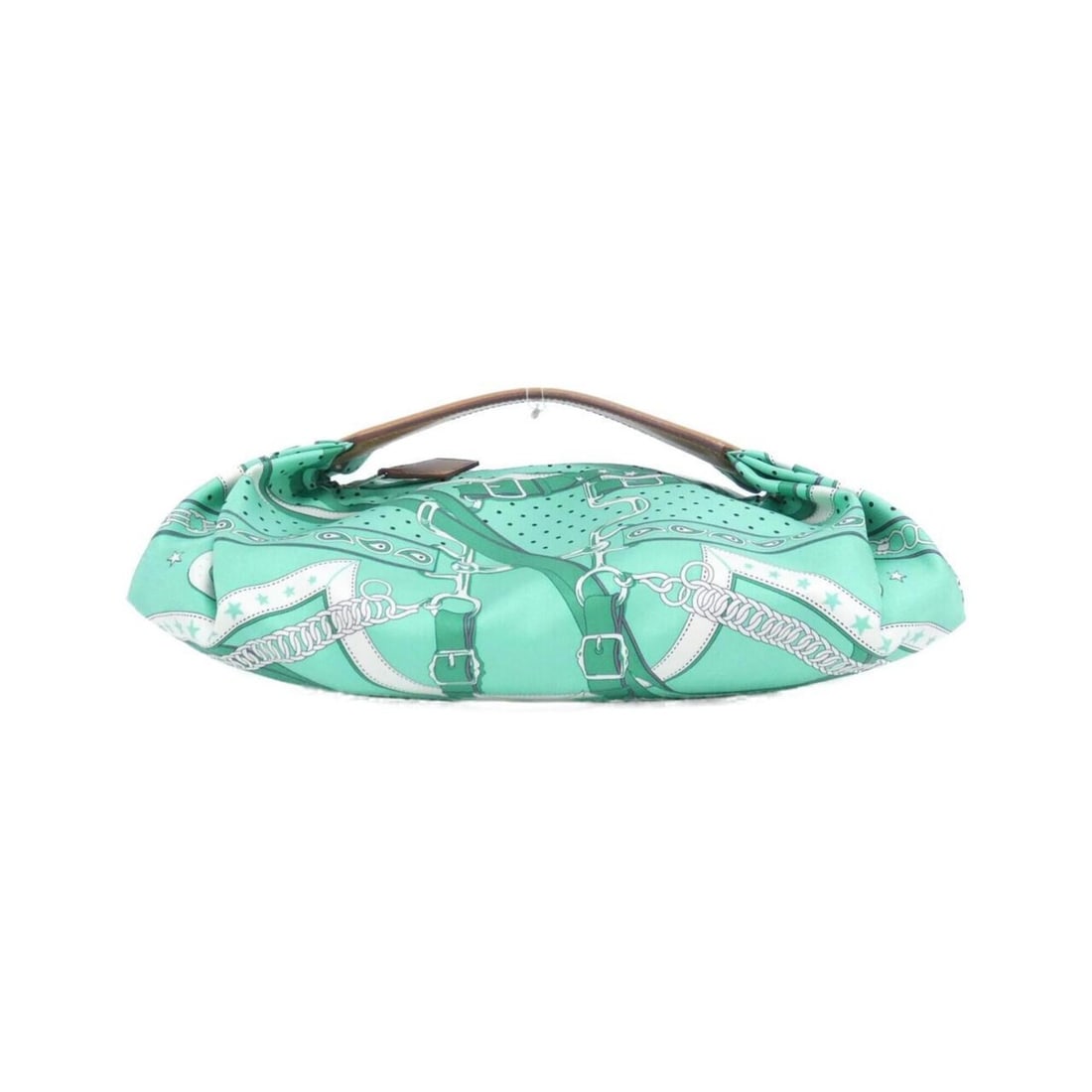 Hermes LA PROMENADE DU MAIN BANDANA Valusois 084907CK Handbag: --- Catalog ---Category: SizeWeight: 130g / 4.58oz.Size (HxWxD): 12cm x 24cm x 18cm / 4.72'' x 9.44'' x 7.08''Strap Length: 22cm / 8.66''Category: DesignType: HandbagColor: VertClosure: StrapMaterial: