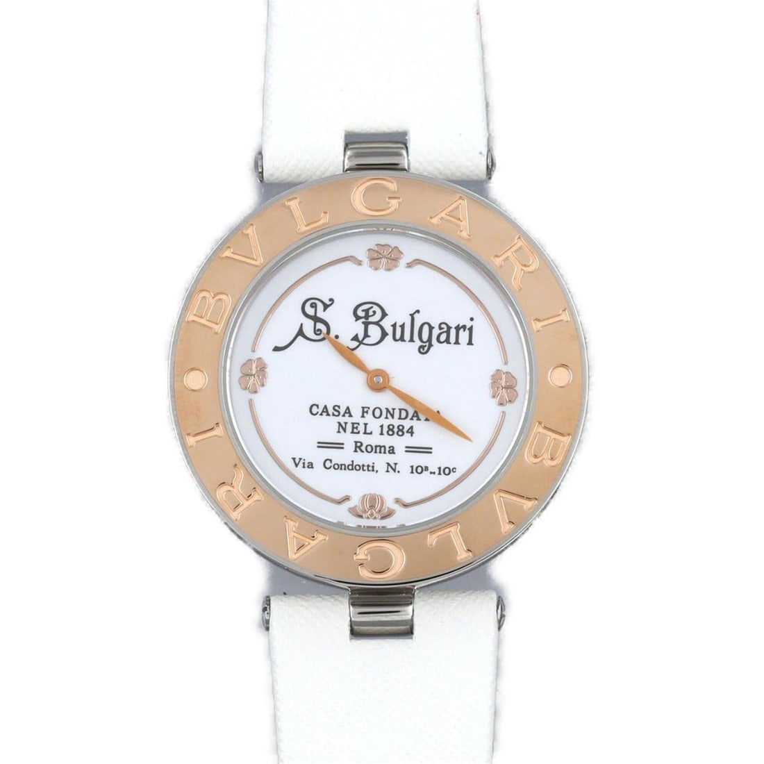 Bulgari B-Zero1 PG combination BZP35S SSxPG Quartz Watch: --- Catalog ---Category: SizeCase Diameter: 35mm / 1.38''Category: DesignType: WristwatchGender: Women,MenColor (Dial): WhiteMaterial (Case): Pink gold, Stainless steelCategory: GeneralMPN: BZP35SBran