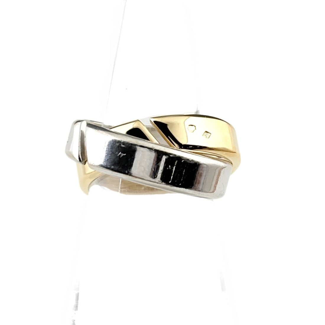 Hermes Interlock Band Ring, Yellow Gold (YG), Size 1.750, Women's Ring: --- Catalog ---Category: SizeWeight: 15.1g / 0.53oz.JP Size: 11.5US Size: 6Category: DesignType: Band ringGender: WomenMaterial: Yellow gold (18K)Category: GeneralBrand: Hermes--- Item List ---Section