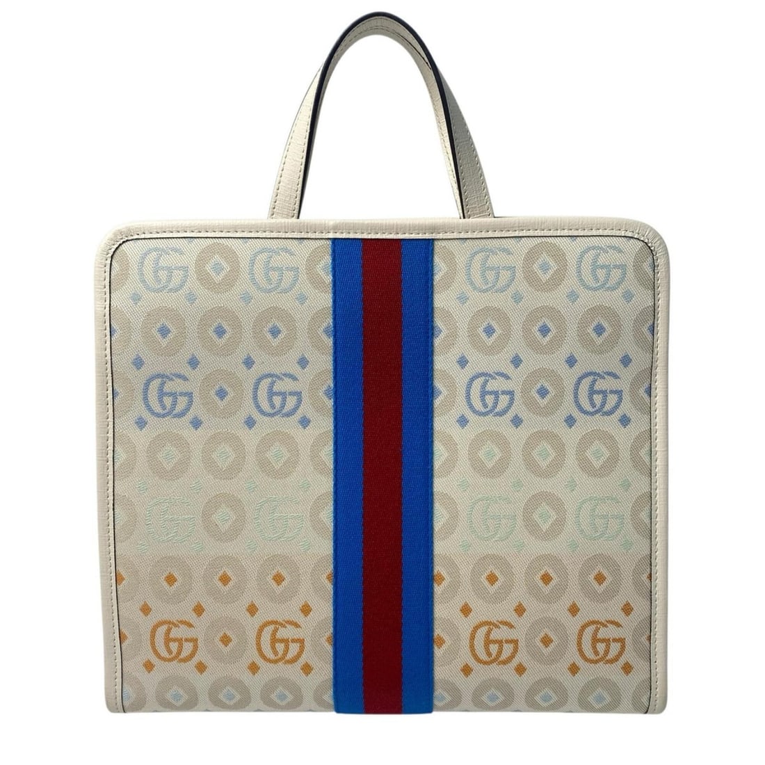Gucci Children's GG Print Tote Bag 605614 (Women's): --- Catalog ---Category: SizeSize (HxWxD): 25cm x 28cm x 10cm / 9.84'' x 11.02'' x 3.93''Category: DesignType: Tote bagColor: WhiteGender: WomenMaterial: GG canvas Category: GeneralBrand: Gucci--- Ite