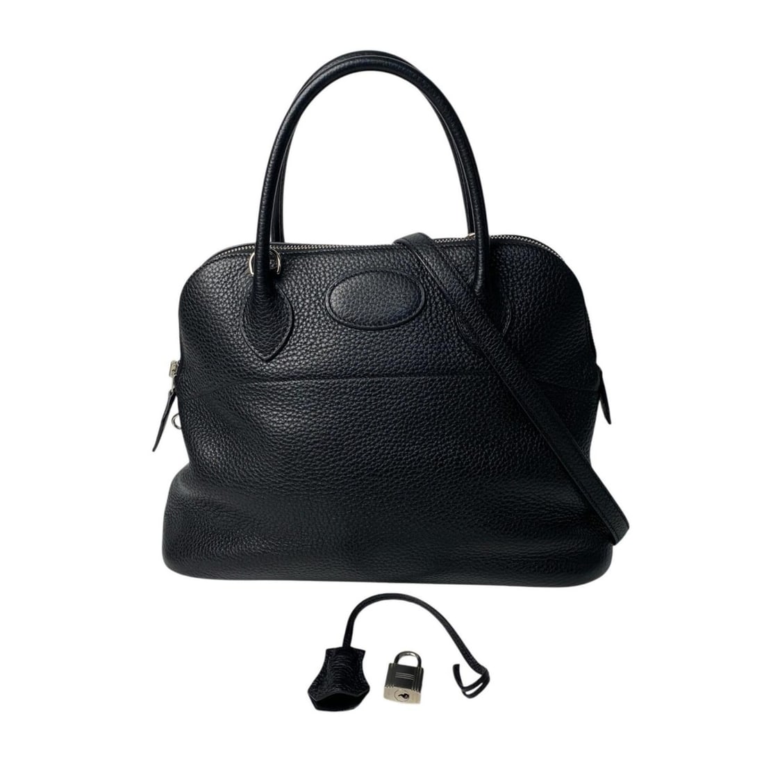 Hermes Bolide 31 2-way handbag/shoulder bag, black, Taurillon leather, T stamp, silver hardware, (1 of 20)