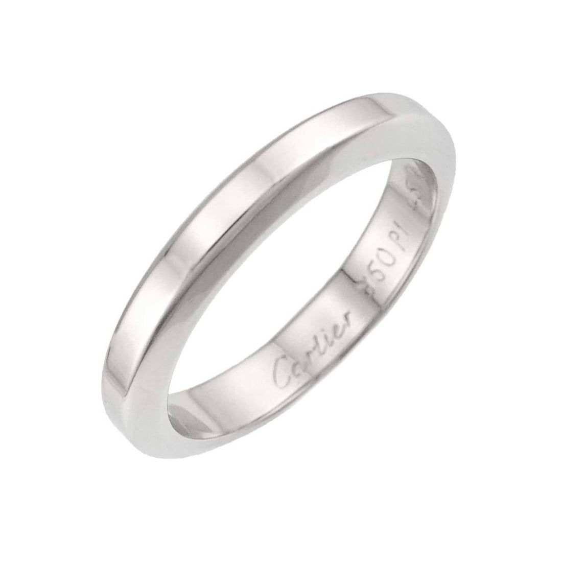Cartier Declaration #45 Ring, Platinum.: --- Catalog ---Category: SizeUS Size: 3.5Brand Size: 45Category: DesignType: Band ringGender: WomenMaterial: Platinum 950Category: GeneralBrand: Cartier--- Item List ---Section: ConditionRanking: