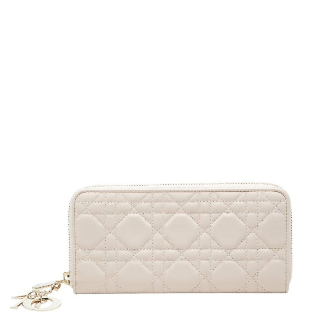 Christian Dior Dior Cannage Lady Voyageur Round Zip Long Wallet Pink Leather Women's: --- Catalog ---Category: SizeSize (HxWxD): 10cm x 19cm x 2cm / 3.93'' x 7.48'' x 0.78''Category: DesignType: Long bill wallet (bi-fold)Color: PinkGender: WomenMaterial: Leather Category: GeneralBrand: