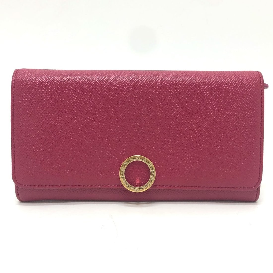 BVLGARI 283546 Logo Clip Bifold Flap Long Wallet Leather Women's Red: --- Catalog ---Category: SizeSize (HxWxD): 10.5cm x 19cm x 1cm / 4.13'' x 7.48'' x 0.39''Category: DesignType: Wallet (bi-fold)Color: Red colorGender: WomenMaterial: Leather Category: GeneralMPN: 2835