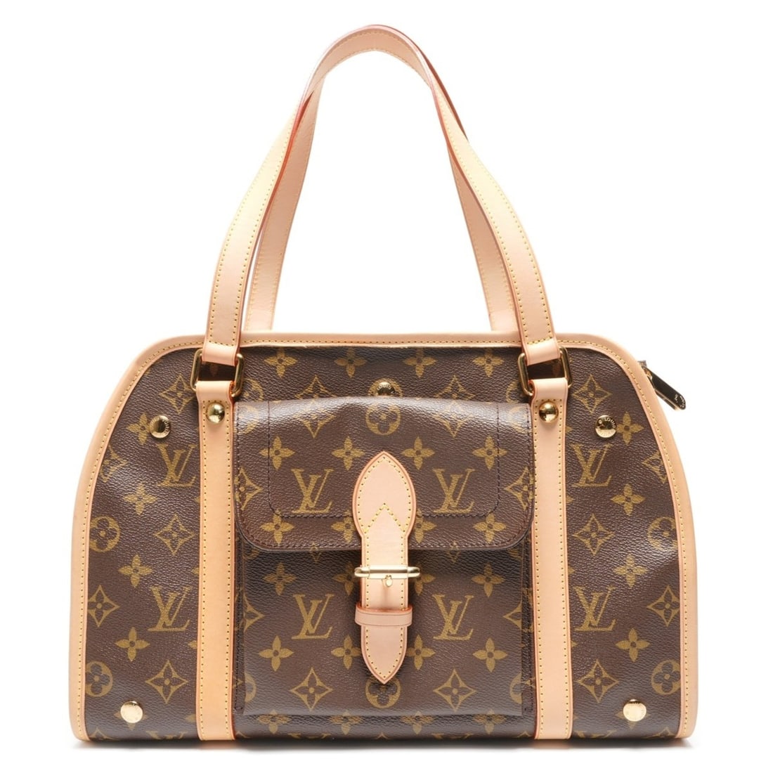 Louis Vuitton 2007 Monogram Sac Baxter PM Shoulder Bag, Brown, WS27219: --- Catalog ---Category: SizeSize (HxWxD): 23cm x 35cm x 15cm / 9.05'' x 13.77'' x 5.9''Strap Length: 54cm / 21.25''Category: DesignType: Shoulder bagColor: BrownGender: WomenMaterial: Monogram Catego