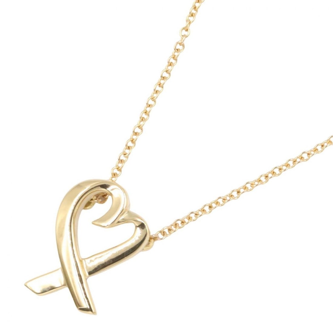 Tiffany & Co. Loving Heart Necklace, 18K Yellow Gold, Women's: --- Catalog ---Category: SizePendant Size: 14mm x 10mm / 0.55'' x 0.39''Neck Circumference: 41.5 cm / 16.33''Category: DesignColor: GoldGender: WomenMaterial: Yellow gold (18K)Necklace Type: NecklaceC