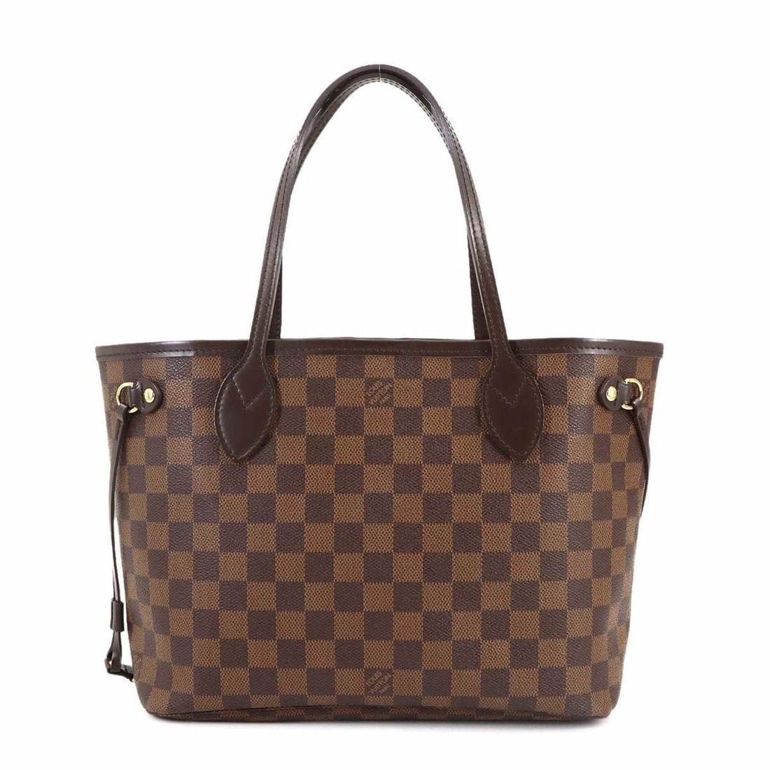 Louis Vuitton Damier Neverfull PM Tote Handbag, Ebene, N51109 Brown: --- Catalog ---Category: SizeSize (HxWxD): 21.5cm x 28cm x 13cm / 8.46'' x 11.02'' x 5.11''Category: DesignType: Tote bagColor: EbeneGender: WomenMaterial: Damier Canvas Category: GeneralBrand: Louis 