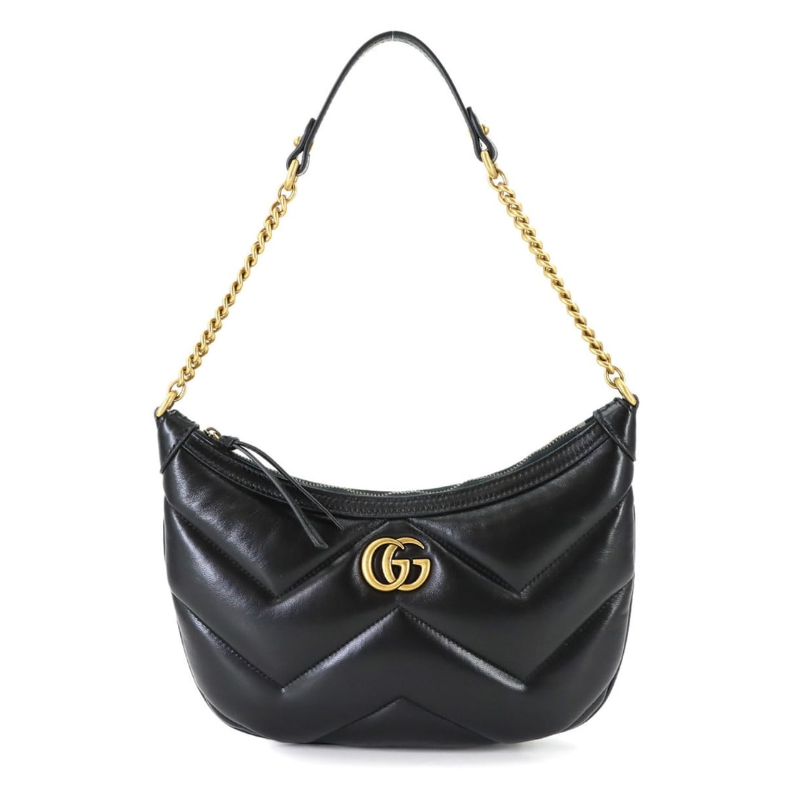 Gucci GG Marmont Small Quilted Shoulder Handbag Leather Black 777263 Bag: --- Catalog ---Category: SizeSize (HxWxD): 17cm x 21cm x 2cm / 6.69'' x 8.26'' x 0.78''Category: DesignType: Shoulder bagColor: BlackGender: WomenMaterial: Leather Category: GeneralBrand: GucciCountry