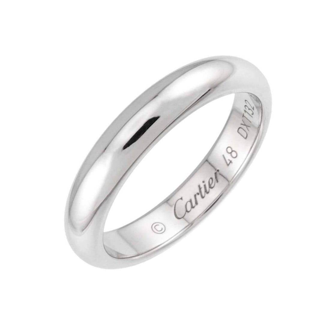Cartier 1895 Classic #48 Ring, Platinum, 3.5mm width.: --- Catalog ---Category: SizeJP Size: 8US Size: 4.5Category: DesignColor: SilverGender: WomenMaterial: Platinum 950Category: GeneralBrand: Cartier--- Item List ---Section: ConditionRanking: Rank A Use