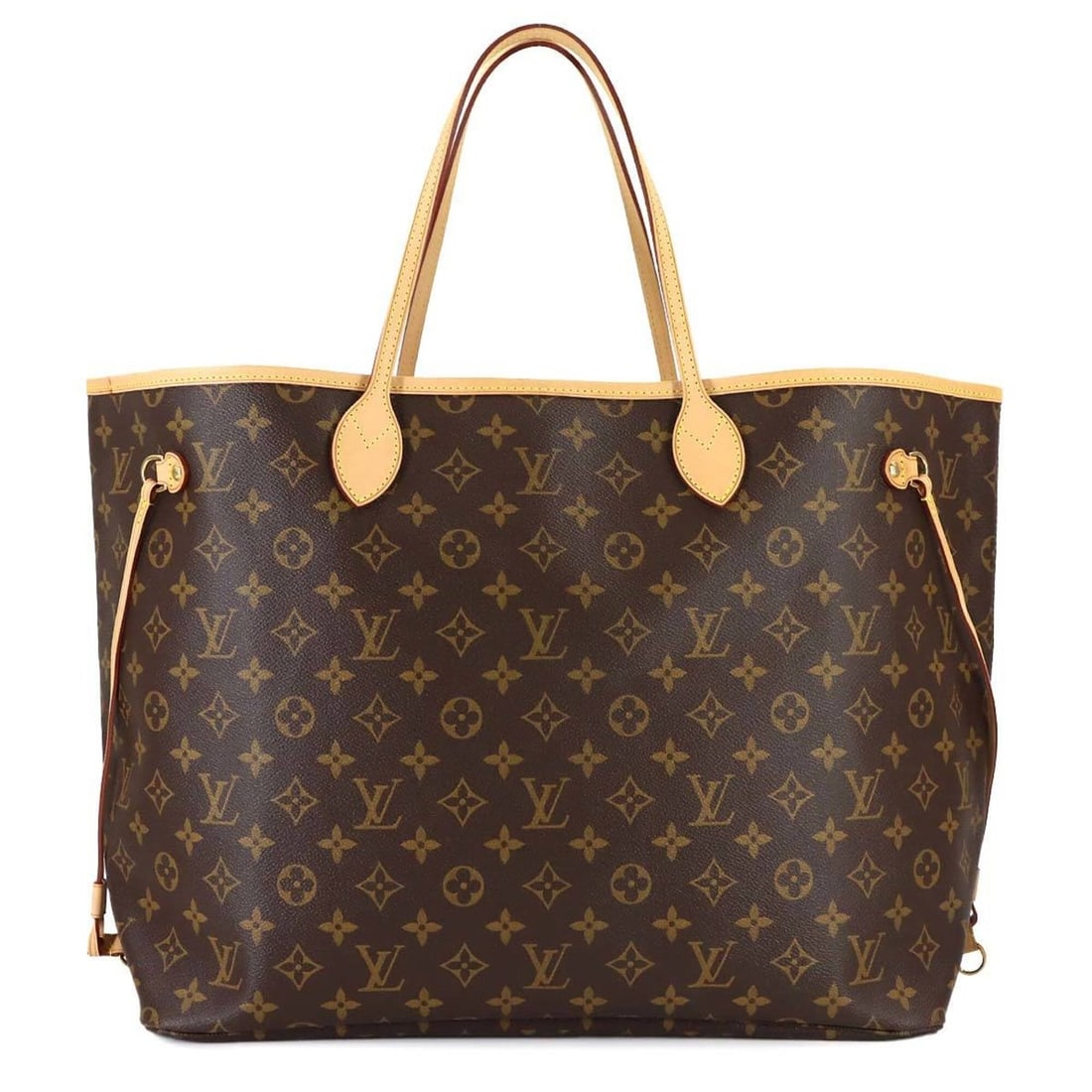 Louis Vuitton Monogram Neverfull GM Tote Handbag, Brown, M40157, Gold Hardware (1 of 10)