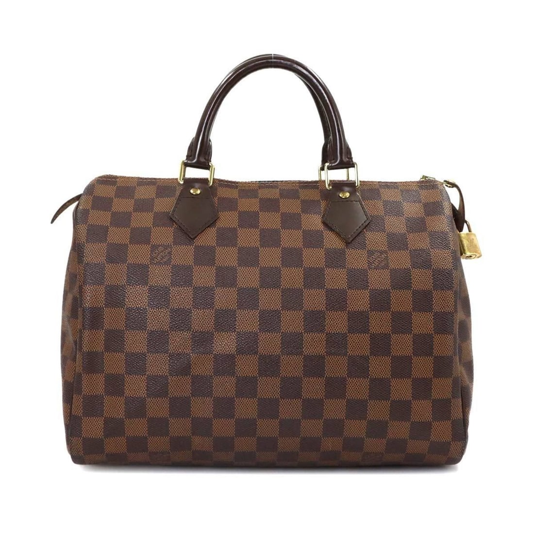 Louis Vuitton Damier Speedy 30 Handbag, Ebene Brown, N41531, Gold Hardware: --- Catalog ---Category: SizeSize (HxWxD): 22cm x 30.5cm x 18cm / 8.66'' x 12'' x 7.08''Category: DesignType: HandbagColor: EbeneGender: WomenMaterial: Damier Canvas Category: GeneralBrand: Louis Vuit