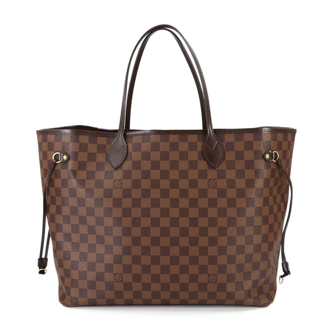 Louis Vuitton Damier Neverfull GM Tote Handbag, Ebene Cerise, N51106, Gold Hardware: --- Catalog ---Category: SizeSize (HxWxD): 32cm x 55cm x 20cm / 12.59'' x 21.65'' x 7.87''Category: DesignType: Handbag, Tote bagColor: Damier Canvas, EbeneGender: WomenMaterial: Damier Canvas Categor
