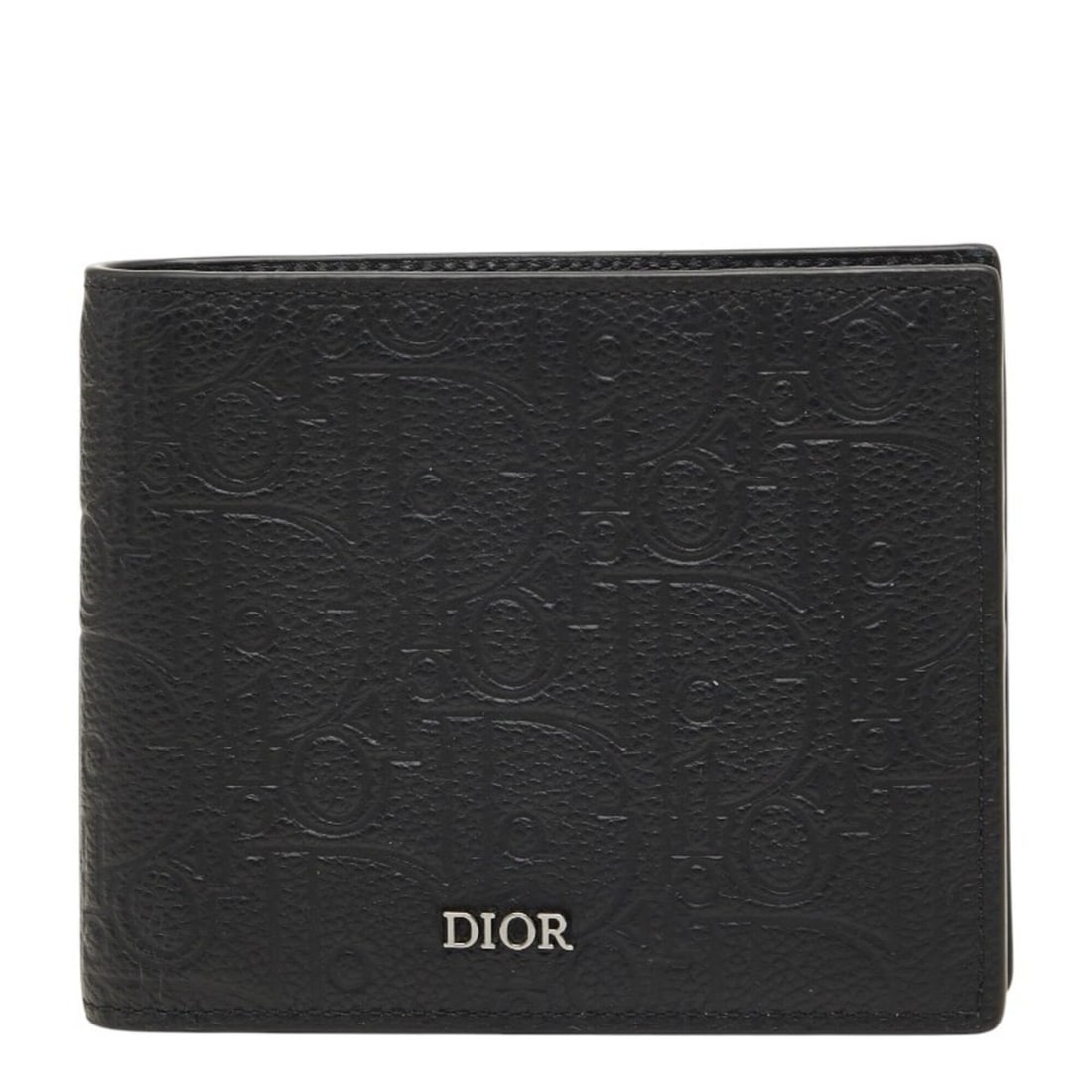Christian Dior Dior Logo Bi-fold Wallet, Black Leather, Men's: --- Catalog ---Category: SizeSize (HxWxD): 9.5cm x 11.5cm x 2cm / 3.74'' x 4.52'' x 0.78''Category: DesignType: Wallet (bi-fold)Color: BlackGender: MenMaterial: Leather Category: GeneralBrand: Christi