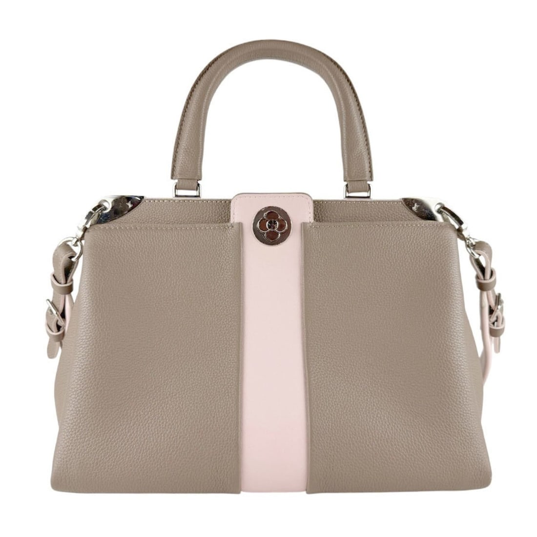 Louis Vuitton LOUIS VUITTON Handbag Shoulder Bag Astrid Leather Greige Pink Women's M54374 z9490 (1 of 13)