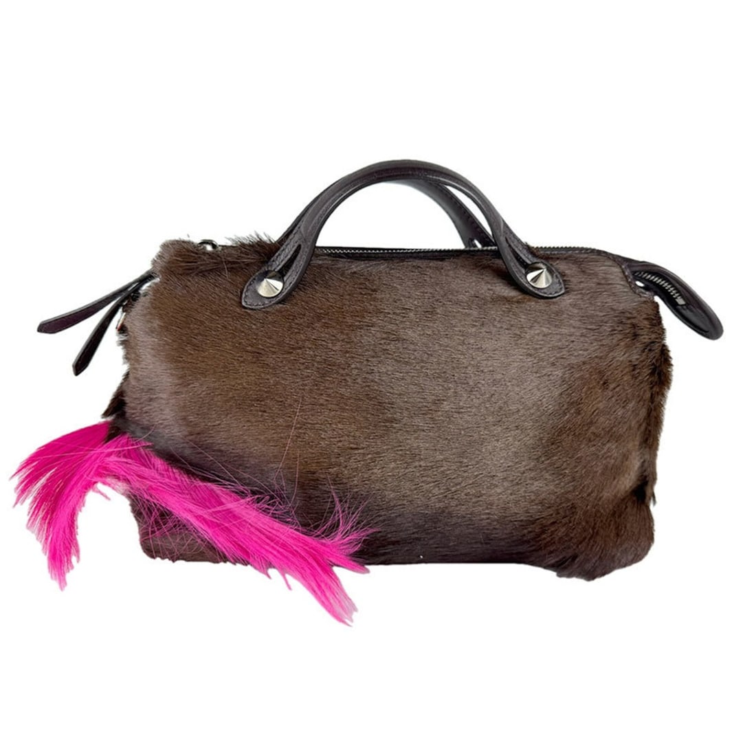 Fendi FENDI Handbag Shoulder Bag By The Way Medium Calfskin Leather Brown Women's 8BL124-Z69 z9471 (1 of 15)