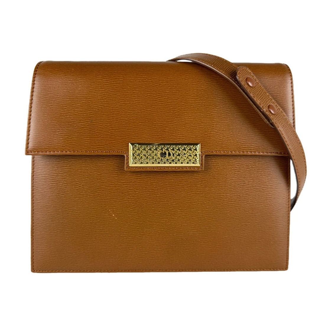 Christian Dior shoulder bag, leather, brown and gold, women's, z9415: --- Catalog ---Category: SizeSize (HxWxD): 20cm x 24cm x 4cm / 7.87'' x 9.44'' x 1.57''Category: DesignType: Shoulder bagColor: BrownGender: WomenMaterial: Leather Hardware Color: GoldCategory: Genera
