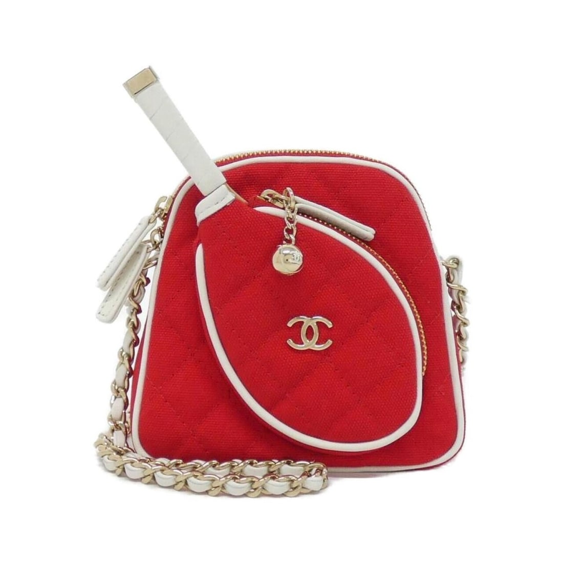Chanel AP3150 Shoulder Bag: --- Catalog ---Category: SizeSize (HxWxD): 12cm x 12cm x 4cm / 4.72'' x 4.72'' x 1.57''Category: DesignType: Shoulder bagColor: Red color, WhiteGender: WomenMaterial: Canvas , Leather Hardware Color: 