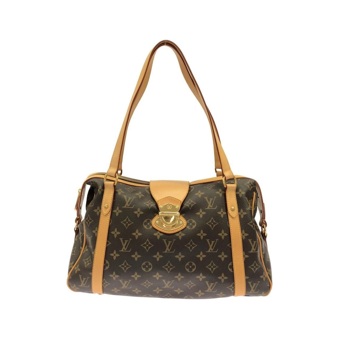 Louis Vuitton Monogram Streza PM M51186 Shoulder Bag: --- Catalog ---Category: SizeSize (HxWxD): 25.5cm x 39cm x 14cm / 10.03'' x 15.35'' x 5.51''Category: DesignType: Shoulder bagColor: MarronGender: Men,WomenMaterial: Coated canvas Hardware Color: Gold