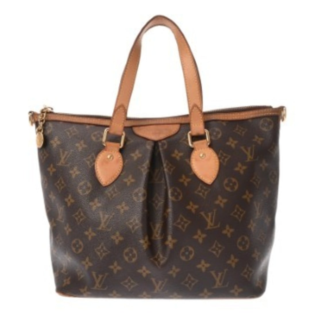 LOUIS VUITTON Louis Vuitton Monogram Palermo PM 2WAY Brown M40145 Women's Canvas Handbag B Rank Used (1 of 11)