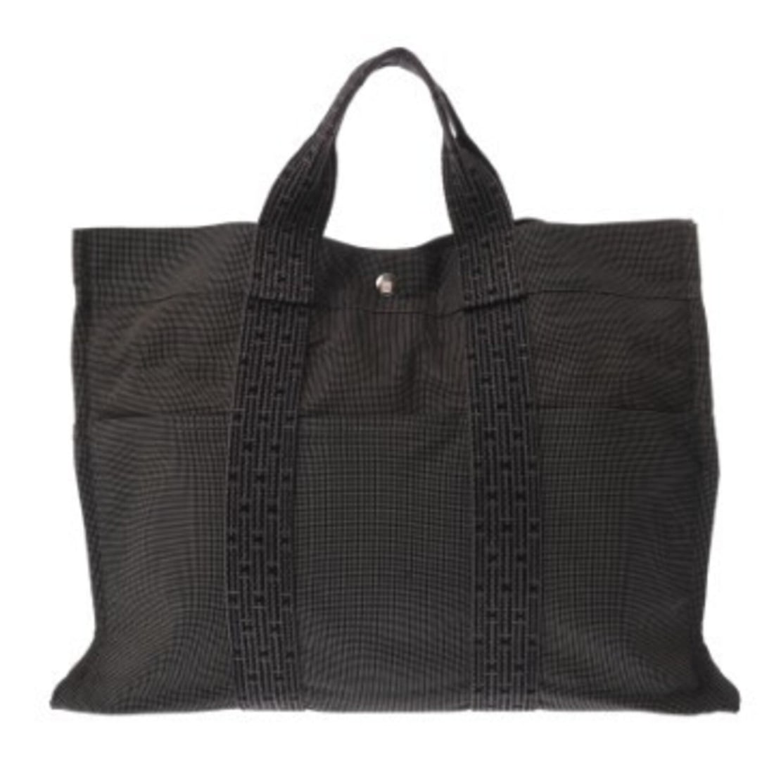 HERMES Hermes Herline MM Grey Men's/Women's Canvas Tote Bag, B Rank, Used, Ginzo: --- Catalog ---Category: SizeSize (HxWxD): 32cm x 43cm x 11cm / 12.59'' x 16.92'' x 4.33''Category: DesignType: Tote bagColor: Dark gray, GrayGender: Men,WomenMaterial: Canvas Category: GeneralBrand: 