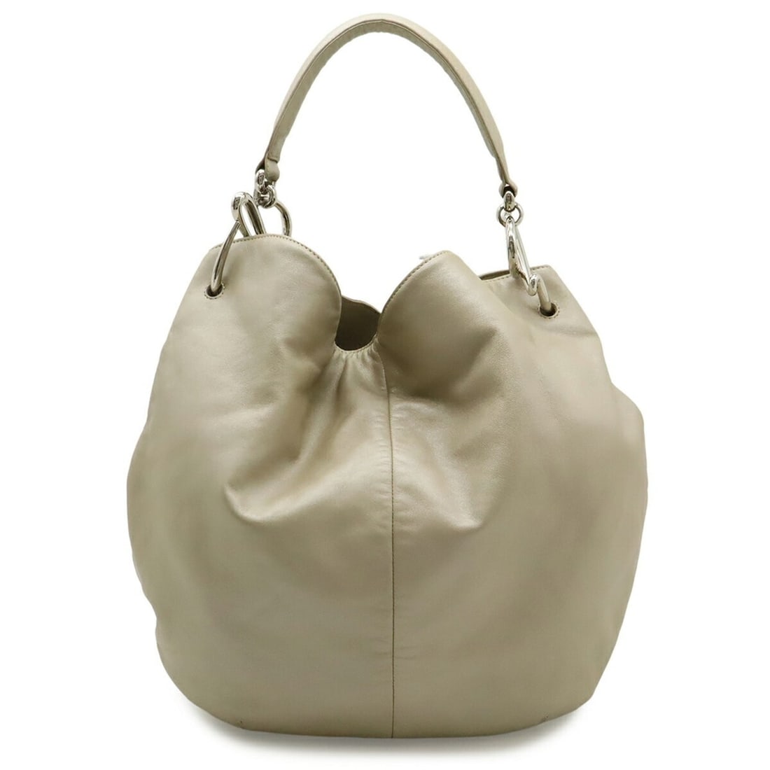 LOEWE shoulder bag/tote bag, leather, metallic beige.: --- Catalog ---Category: SizeSize (HxWxD): 37cm x 36cm x 11.5cm / 14.56'' x 14.17'' x 4.52''Category: DesignType: Shoulder bag, Tote bagColor: Metallic beigeGender: WomenMaterial: Leather Category: Ge