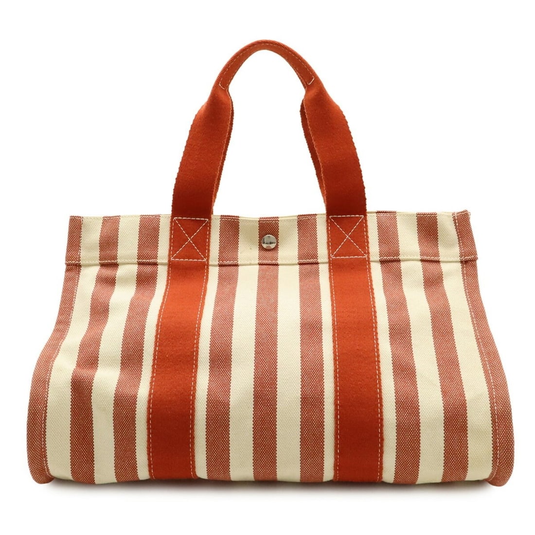 HERMES Cannes MM Tote Bag Handbag Striped Canvas Red Ivory: --- Catalog ---Category: SizeSize (HxWxD): 28cm x 40.5cm x 26cm / 11.02'' x 15.94'' x 10.23''Category: DesignType: Handbag, Tote bagColor: Ivory, Red colorGender: WomenMaterial: Canvas Category: Gener
