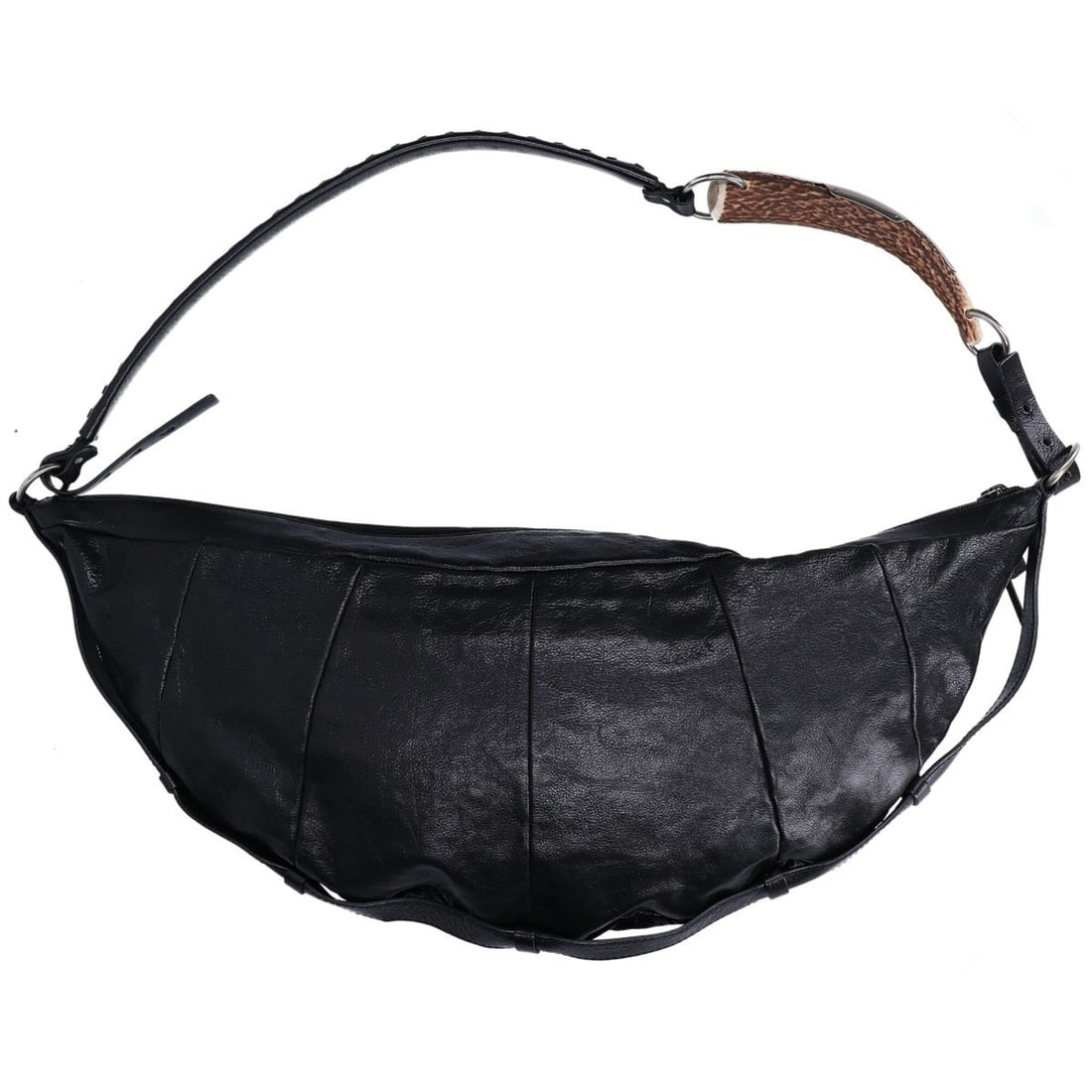Yves Saint Laurent Rivegauche 95963 Tom Ford Era Mombasa Buffalo Horn Leather Shoulder Bag Black: --- Catalog ---Category: SizeSize (HxWxD): 28cm x 63cm / 11.02'' x 24.8''Category: DesignType: Shoulder bagColor: BlackGender: MenMaterial: Leather Category: GeneralBrand: Yves Saint Laurent--- Item L