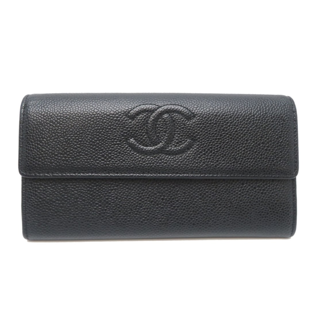 Chanel Coco Mark Flap Wallet Women's Long A50070 Caviar Leather Black: --- Catalog ---Category: SizeSize (HxWxD): 10.5cm x 19.5cm x 3cm / 4.13'' x 7.67'' x 1.18''Category: DesignType: Long wallet (bi-fold)Color: BlackGender: WomenMaterial: Grained Calfskin Category: Gene