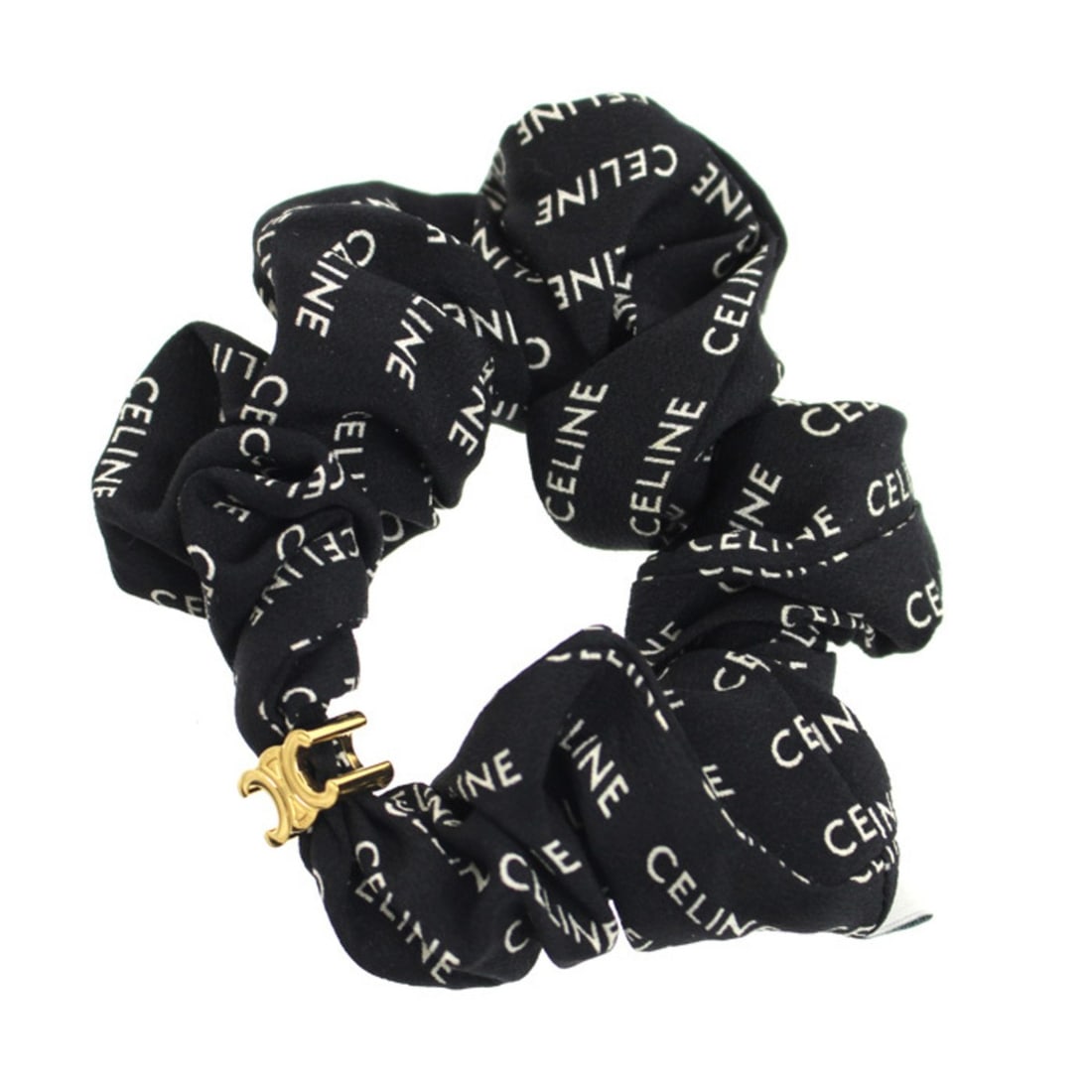 CELINE Rayures Hair Accessory Scrunchie 46Y352SIB.350B Women's (1 of 10)