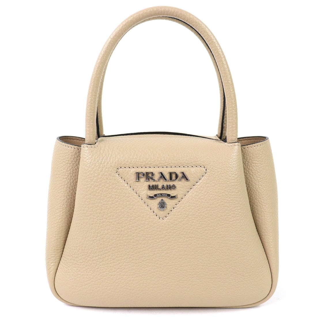 PRADA 1BA362 Flu Vitello Daino Soft Leather Mini Handbag with 2 Straps, Logo, Shoulder Bag, Beige,: --- Catalog ---Category: SizeSize (HxWxD): 15cm x 22cm x 10cm / 5.9'' x 8.66'' x 3.93''Category: DesignType: Handbag, Shoulder bagColor: BeigeGender: WomenMaterial: Leather Category: GeneralBrand: