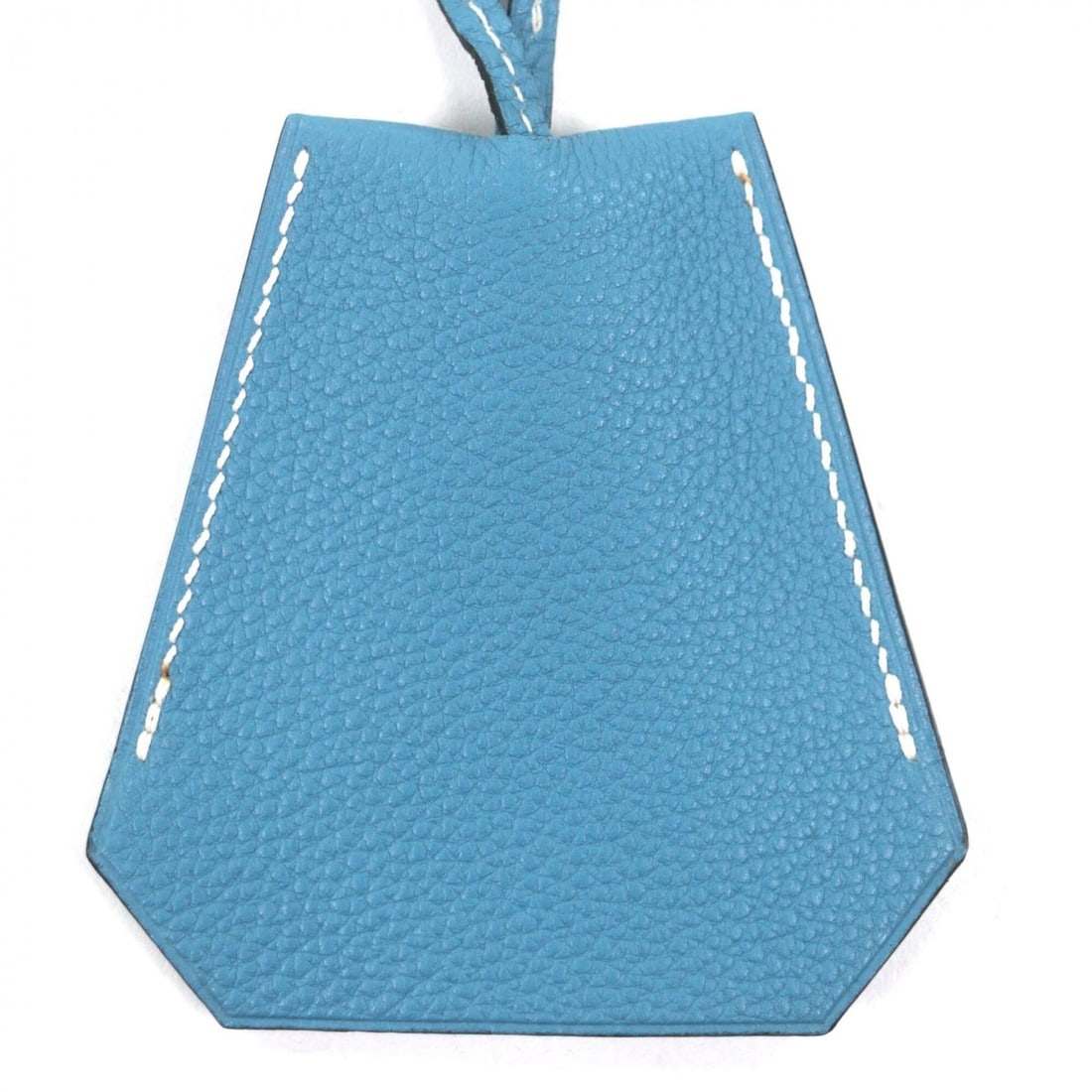HERMES Large Clochette Leather Keyring Necklace (Margiela Era) Blue Jean ?F Stamp Made in France (1 of 10)
