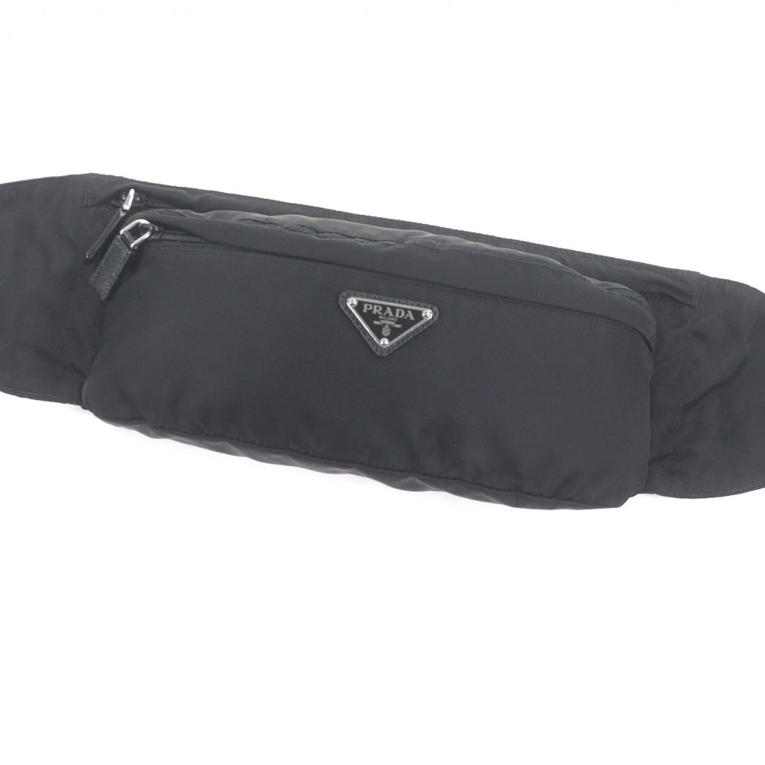 PRADA 2VL132 Triangle Logo Waist Pouch Shoulder Bag Body Black - Recommended for Men ?: --- Catalog ---Category: SizeSize (HxWxD): 13cm x 33cm x 6.5cm / 5.11'' x 12.99'' x 2.55''Category: DesignType: Pouch, Shoulder bag, Sling bagColor: BlackGender: MenCategory: GeneralBrand: Prada--- It