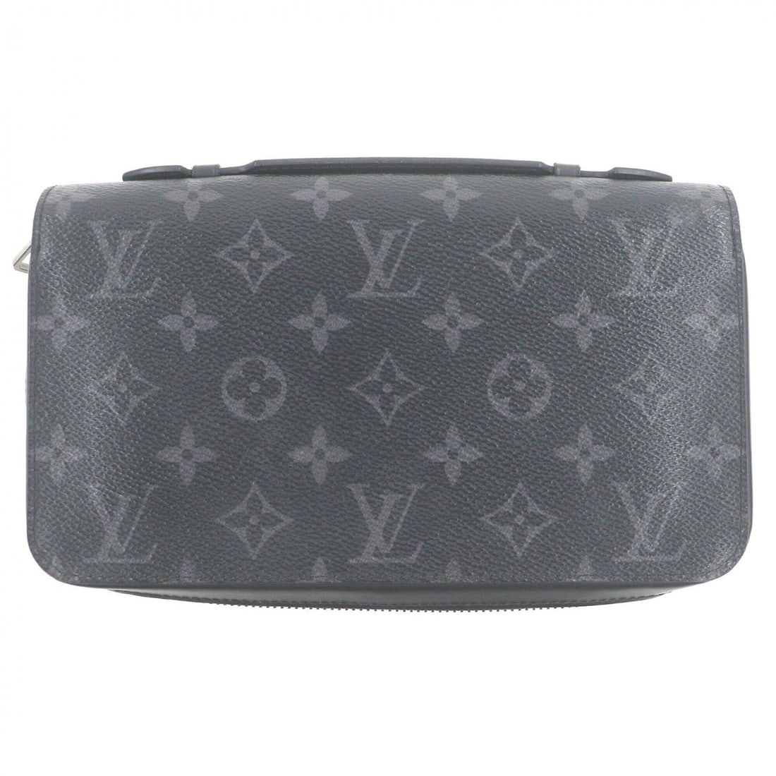 LOUIS VUITTON M61698 Zippy XL Monogram Eclipse Canvas Round Zip Wallet Organizer Long Black with Box: --- Catalog ---Category: SizeSize (HxWxD): 13cm x 22cm / 5.11'' x 8.66''Category: DesignType: Long wallet (bi-fold)Color: BlackGender: MenMaterial: Monogram Eclipse , Canvas Category: GeneralBrand: