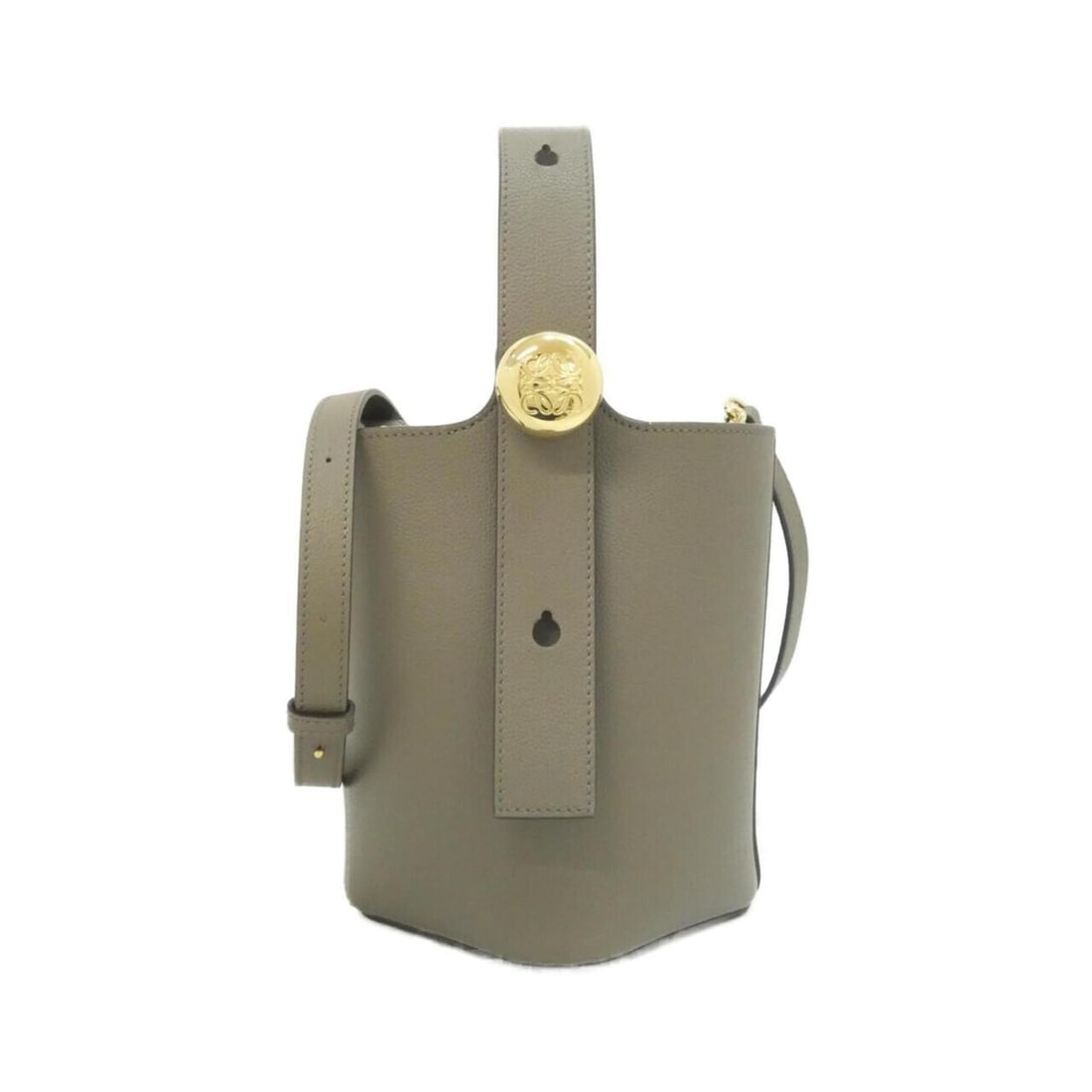 Loewe Pebble Bucket Mini AANBBBMX31 Handbag: --- Catalog ---Category: SizeSize (HxWxD): 19.5cm x 16cm x 15cm / 7.67'' x 6.29'' x 5.9''Category: DesignType: HandbagColor: GrayGender: Women,MenMaterial: Leather Category: GeneralMPN: