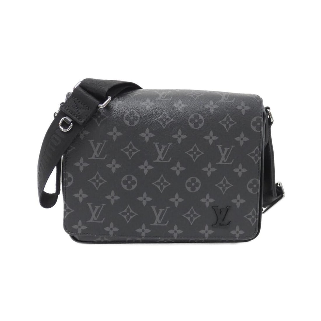 Louis Vuitton Monogram Eclipse District PM M46255 Shoulder Bag: --- Catalog ---Category: SizeSize (HxWxD): 20cm x 26cm x 7cm / 7.87'' x 10.23'' x 2.75''Category: DesignType: Shoulder bagColor: Black, Monogram EclipseGender: WomenMaterial: Coated canvas Category: G