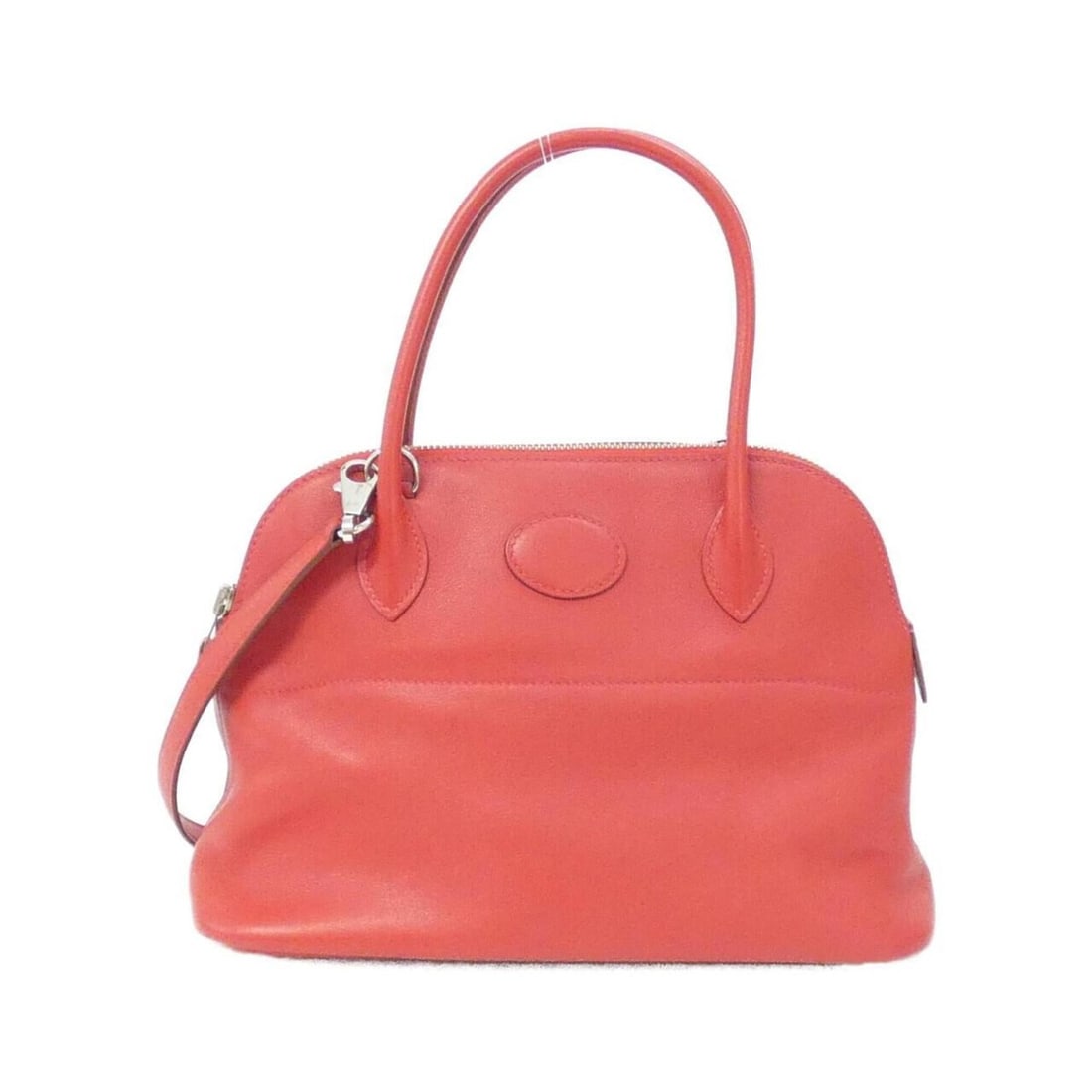 Hermes Bolide 27cm 047653CK Handbag: --- Catalog ---Category: SizeSize (HxWxD): 19cm x 27cm x 10cm / 7.48'' x 10.62'' x 3.93''Category: DesignType: HandbagColor: Red colorGender: WomenMaterial: Swift leather Category: GeneralMPN: