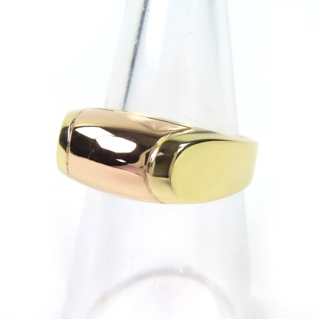 BVLGARI Tronchetto Ring, 750 (PG) Gold, Weight 8.9g, Women's, Highly Recommended ?: --- Catalog ---Category: SizeWidth: 7mm / 0.28''Weight: 8.9g / 0.31oz.JP Size: 14US Size: 7Category: DesignType: Band ringColor: GoldGender: WomenMetal Purity: 18KCategory: GeneralBrand: Bvlgari--- It