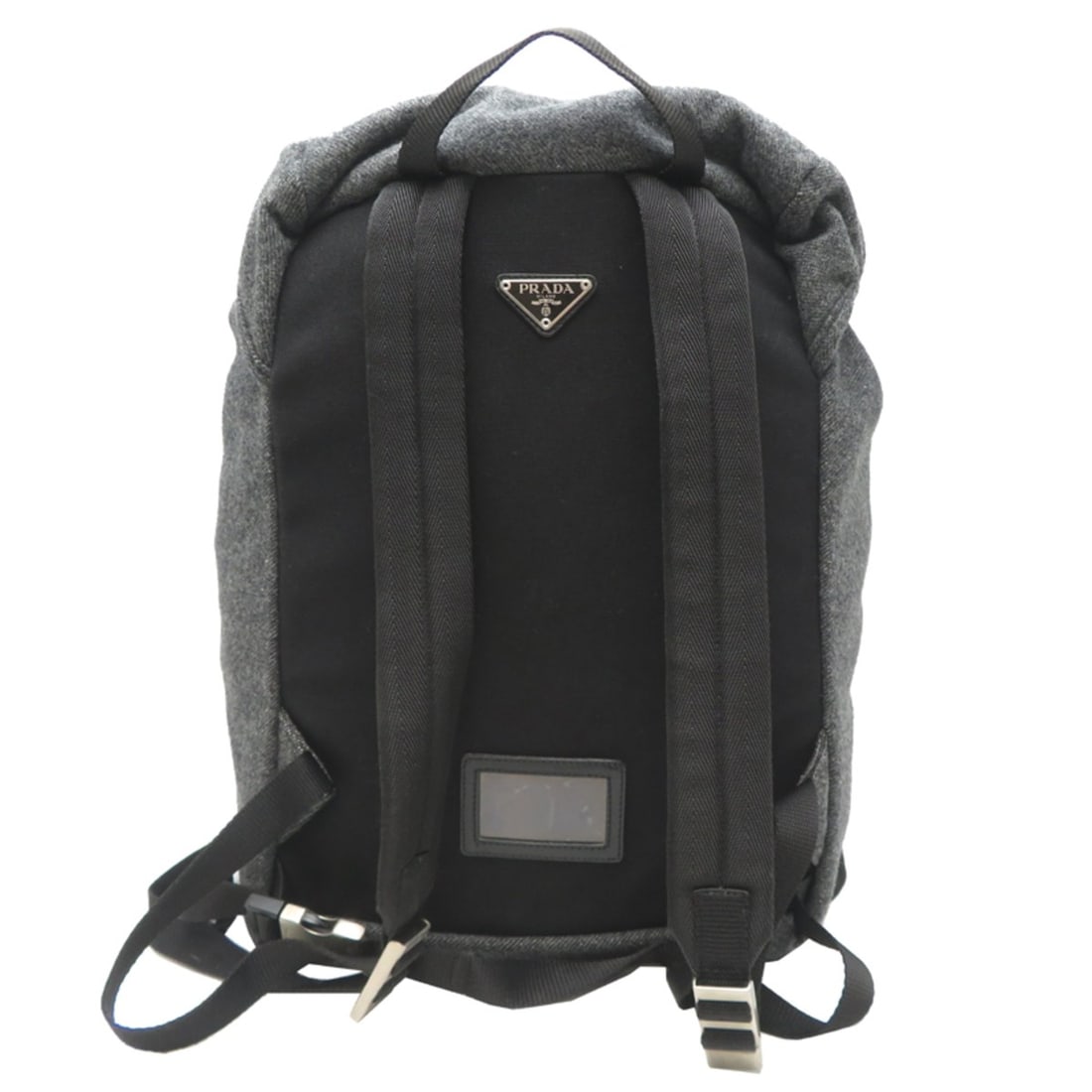 Prada Backpack for Men, Wool, Gray - 2