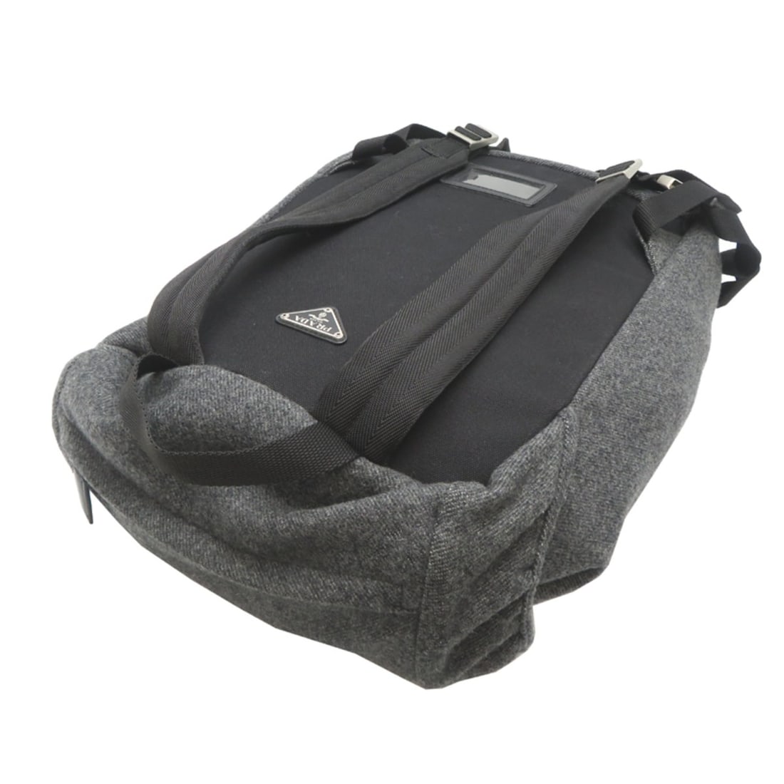 Prada Backpack for Men, Wool, Gray - 4