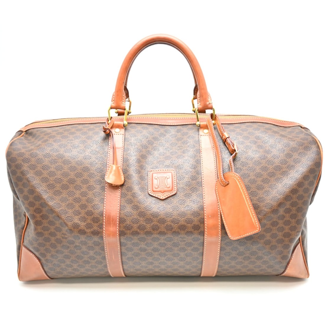 Celine Padlock (out of stock) Women's Boston Bag Macadam Brown (1 of 16)