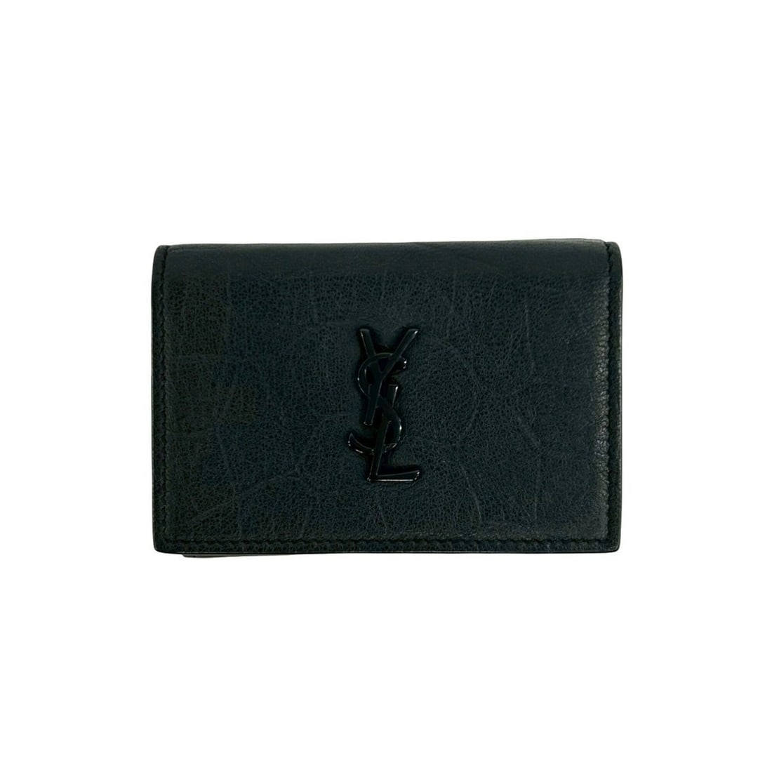 Yves Saint Laurent SAINT LAURENT PARIS YSL Logo Leather Tri-fold Mini Wallet, Black, 59051: --- Catalog ---Category: SizeSize (HxWxD): 6.5cm x 9.5cm x 2.5cm / 2.55'' x 3.74'' x 0.98''Category: DesignType: Wallet (tri-fold)Color: BlackGender: WomenMaterial: Leather Category: GeneralBrand: Sai